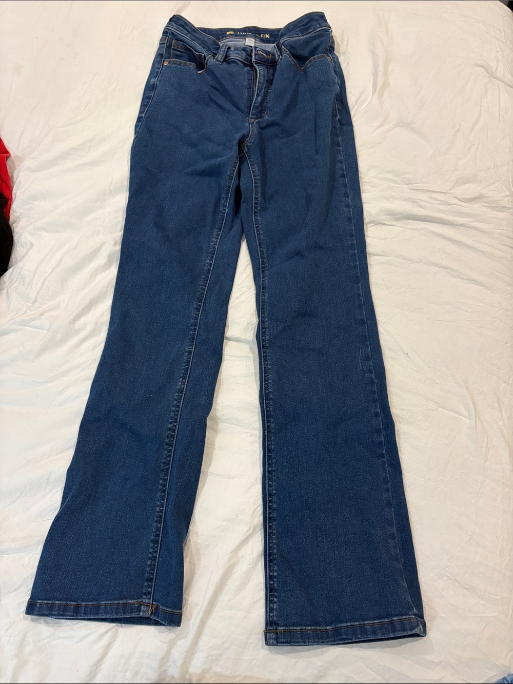 Anne Klein Dark Blue Flare Jeans